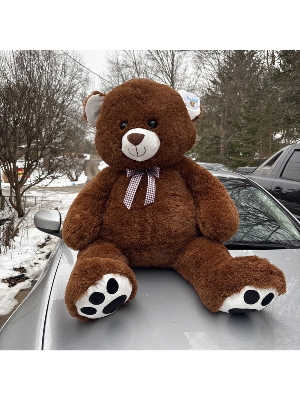 Goffa Giant Jumbo 4ft Teddy Bear Plush Stuffed Animal Colorful Rare 48x28x13"